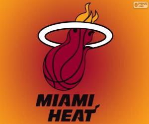 yapboz Logo Miami Heat, NBA takımı. Güneydoğu Grubu, Doğu Konferansı